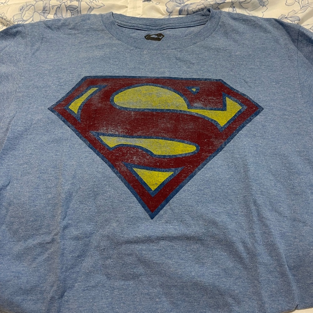 Blue Superman Logo T-Shirt